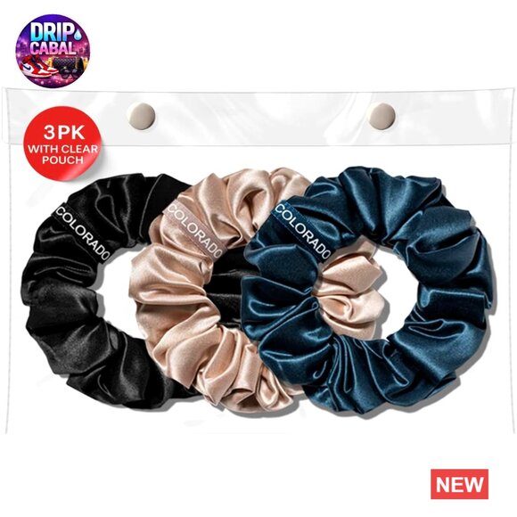 Mulberry Silk Scrunchies No-Slip Hair Ties Gentle Hold Ponytail Sleep main image 5